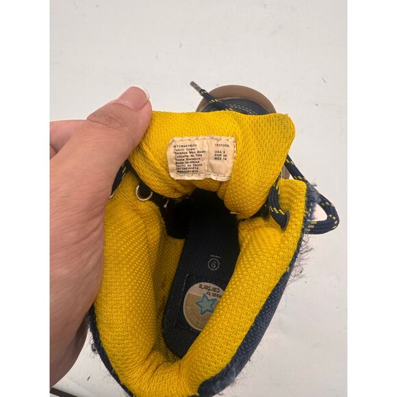 Carter’s Kids Waterproof Winter Boots. Toddler Size 7, Navy/Yellow, Durable - Picture 2 of 5